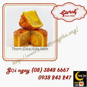 Bánh trung thu Givral Thơm (Dứa) Đậu Xanh Bánh trung thu Givral Thơm (Dứa) Đậu Xanh