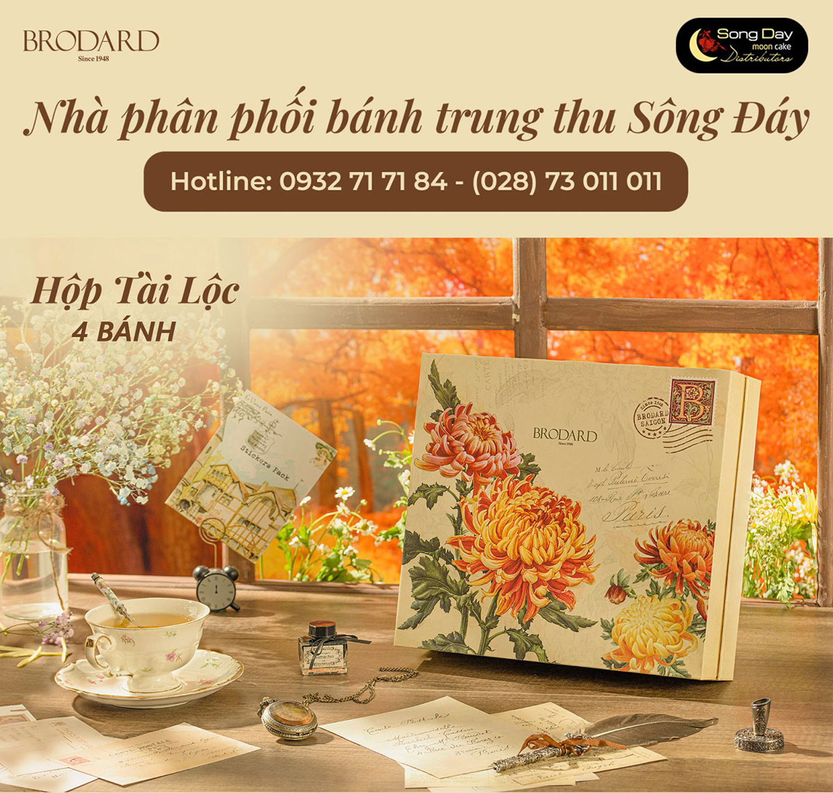 Hộp Brodard 4 bánh