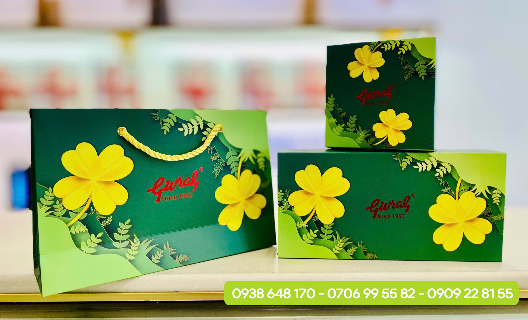 hộp combo bánh trung thu 2 bánh givral