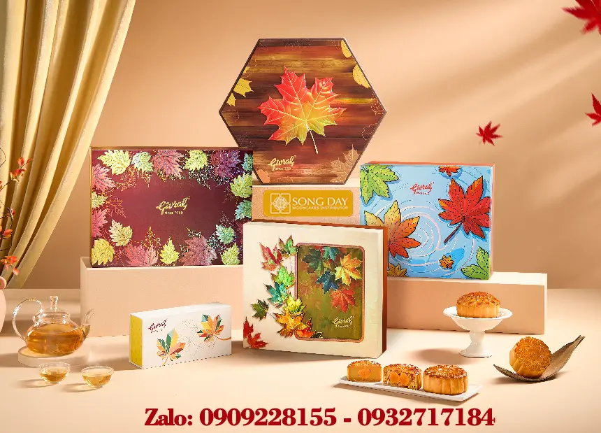 Bộ sưu taapk mẫu hộp banh trung thu givral