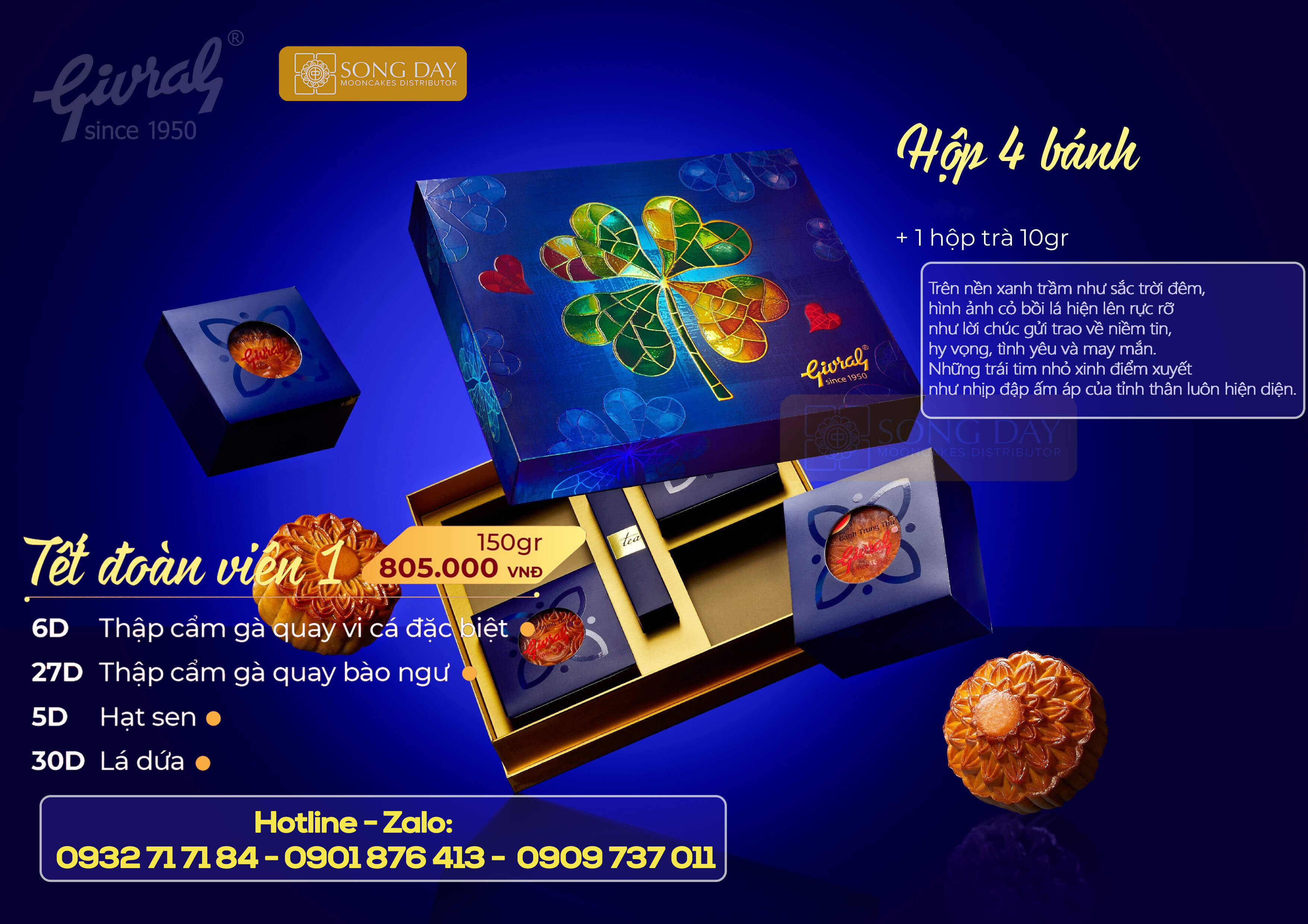 combo bánh trung thu givral tết đoàn viên 1