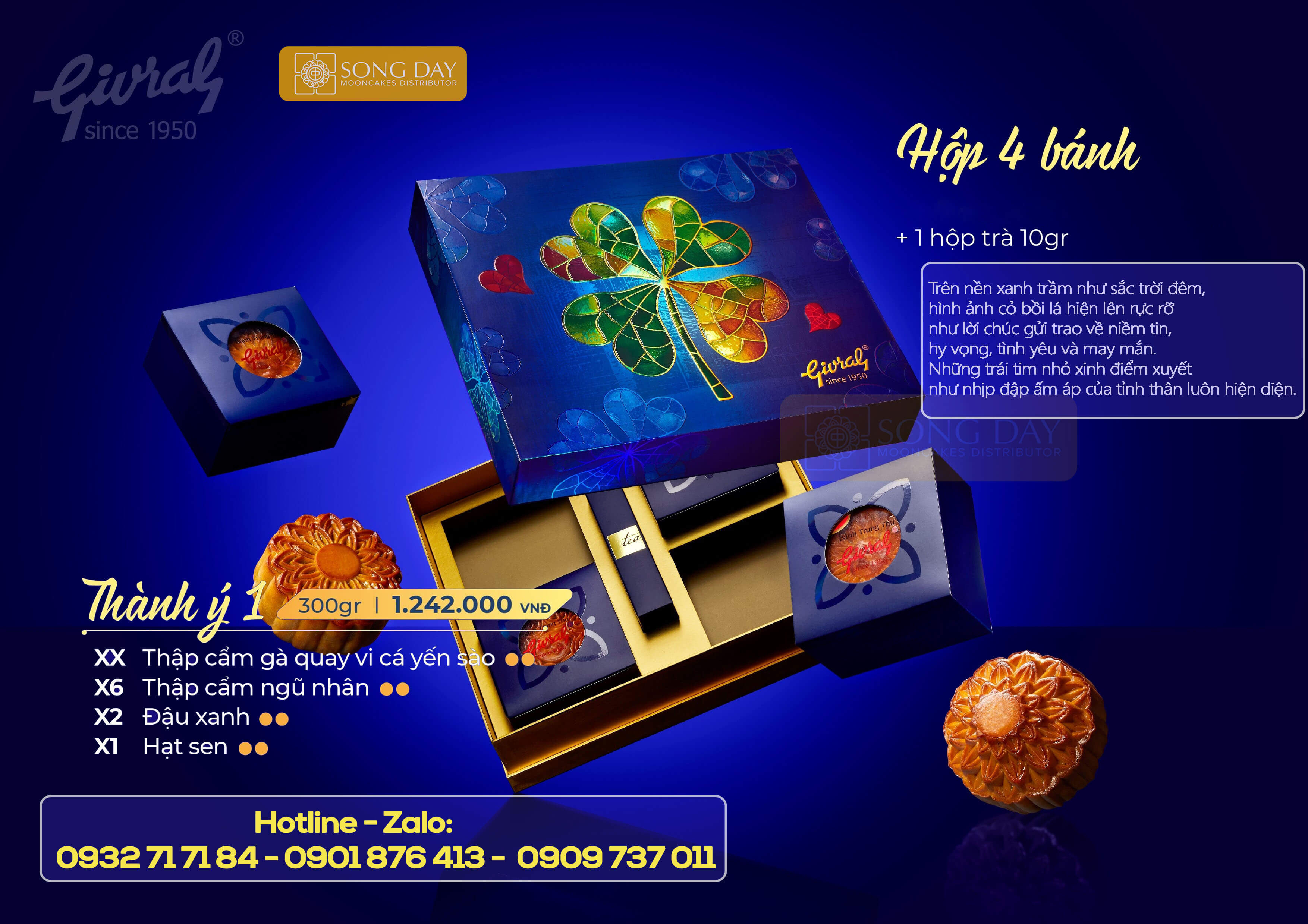 combo bánh trung thu givral thành ý 1