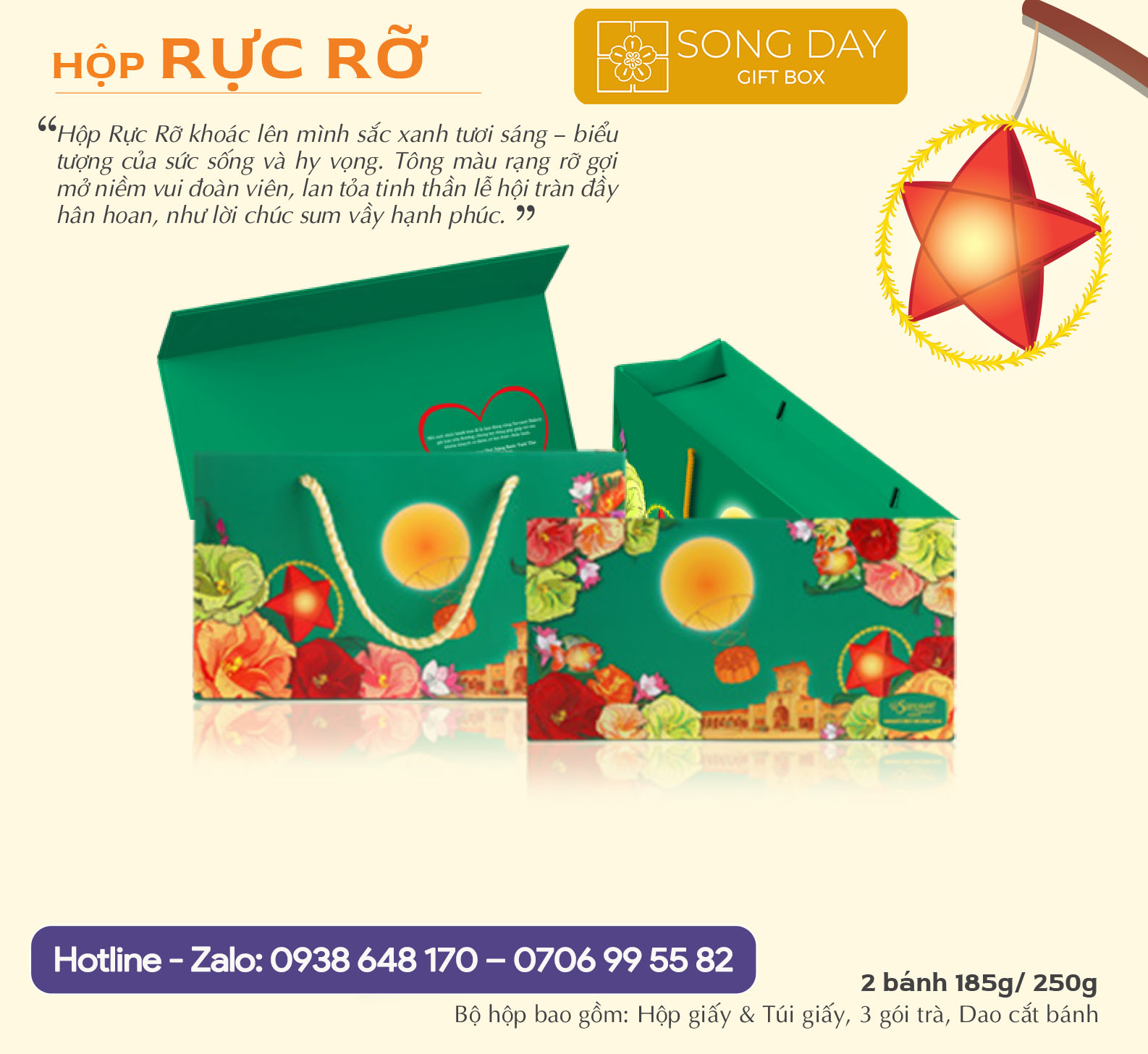 hộp 2 bánh trung thu SAVOURE