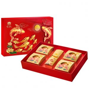 hộp bánh Kinh Đô Trăng Vàng Hoàng Kim Vinh Hiển Đỏ