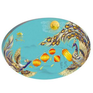 hộp bánh Kinh Đô Trăng Vàng Pha Lê Vạn Phúc Xanh