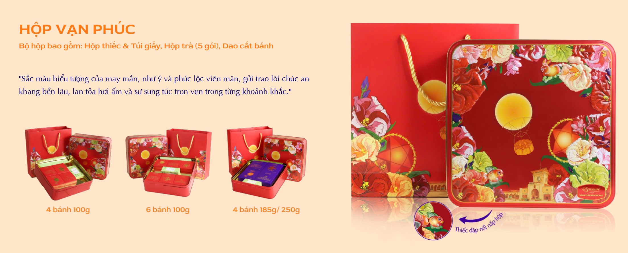hôpj bánh trung thu savourebakery vạn phúc