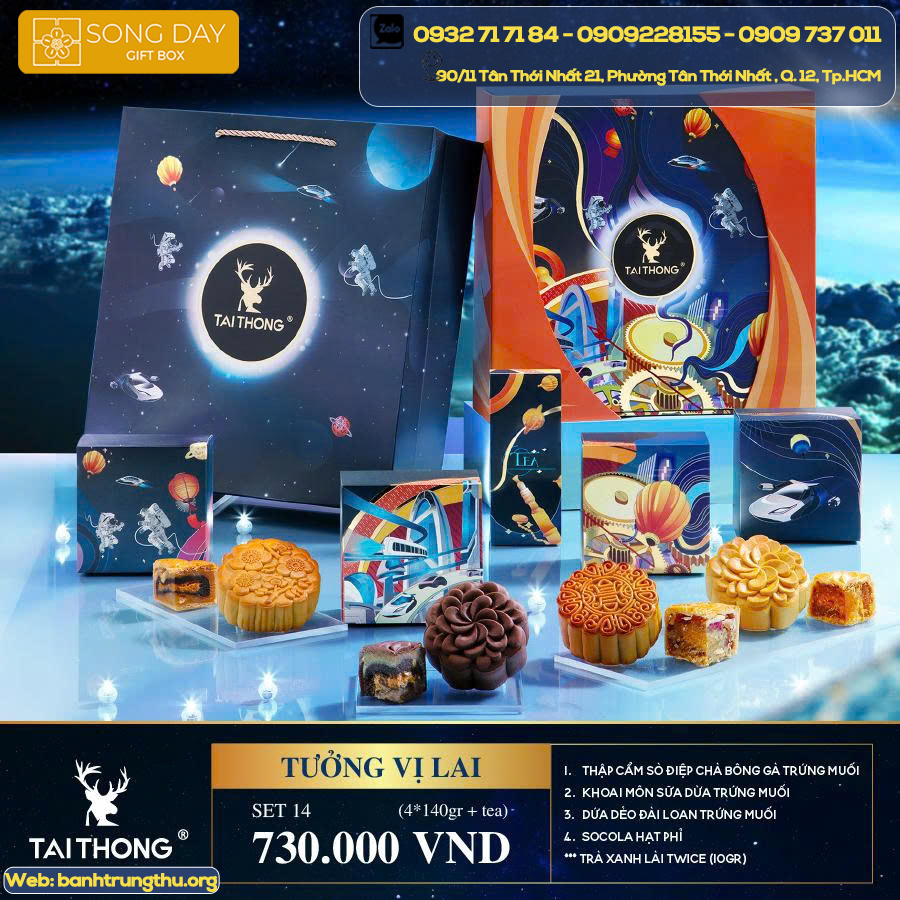 BỘ HỘP TƯỞNG VỊ LẠI TÀI THÔNG SET 14