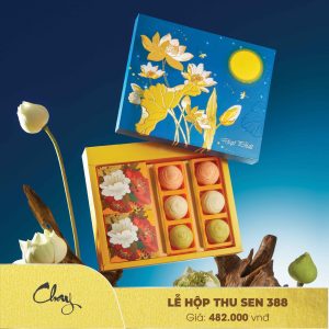 Bánh Trung Thu Đại Phát - Lễ hộp Thu Sen 388 - chay