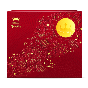 Trăng Vàng Hồng Ngọc An Nhiên ( Đỏ) – Hộp Giấy 4 Bánh x 160G