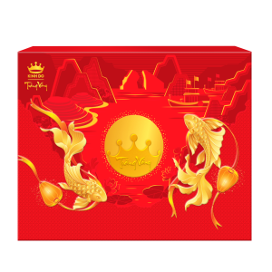 Trăng Vàng Hồng Ngọc An Thịnh ( Đỏ) – Hộp giấy 4 bánh x 160g